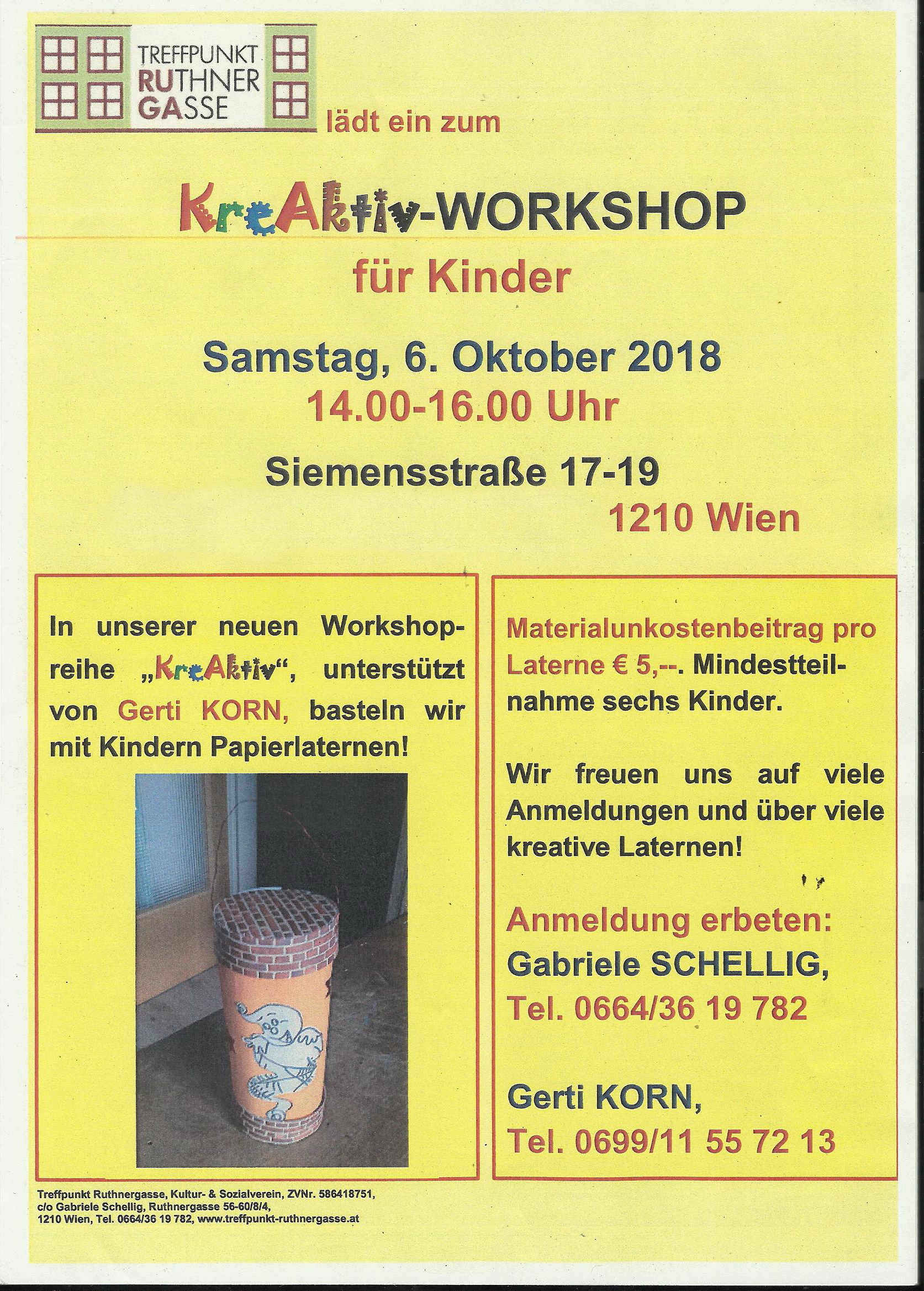 Einladung Workshop 6.10.2018